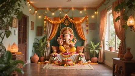 5 Ganpati Decoration Ideas at Home 2023