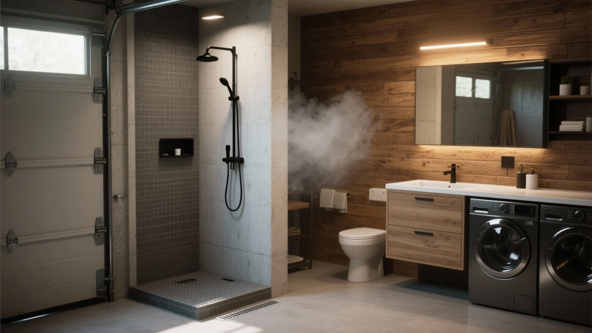 Man Cave Garage Bathroom Ideas — 5 Creative Concepts: Practical, rugged and space-smart bathroom ideas for turning a garage into a man cave oasis