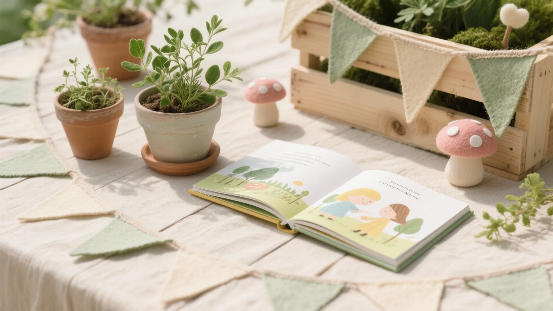 Storybook Garden Theme with Reusable Decor