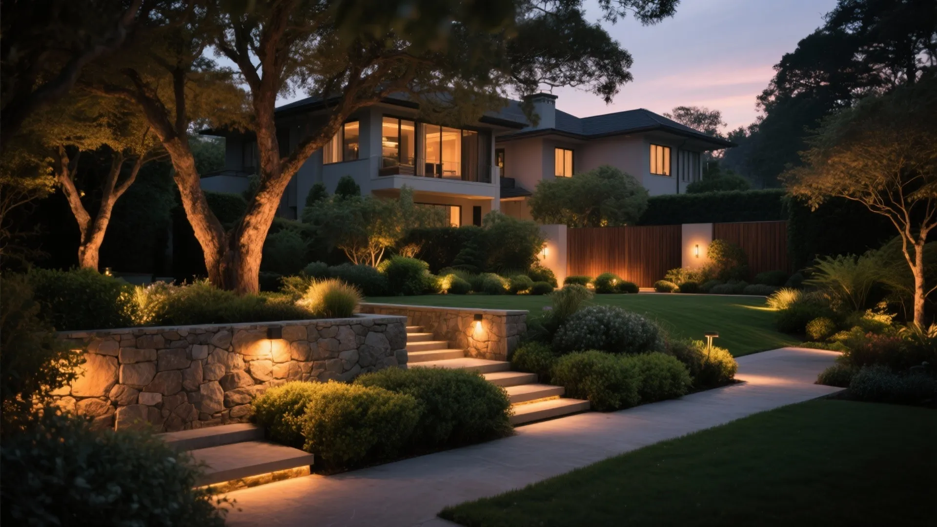 Nighttime Magic: Layered Garden Lighting