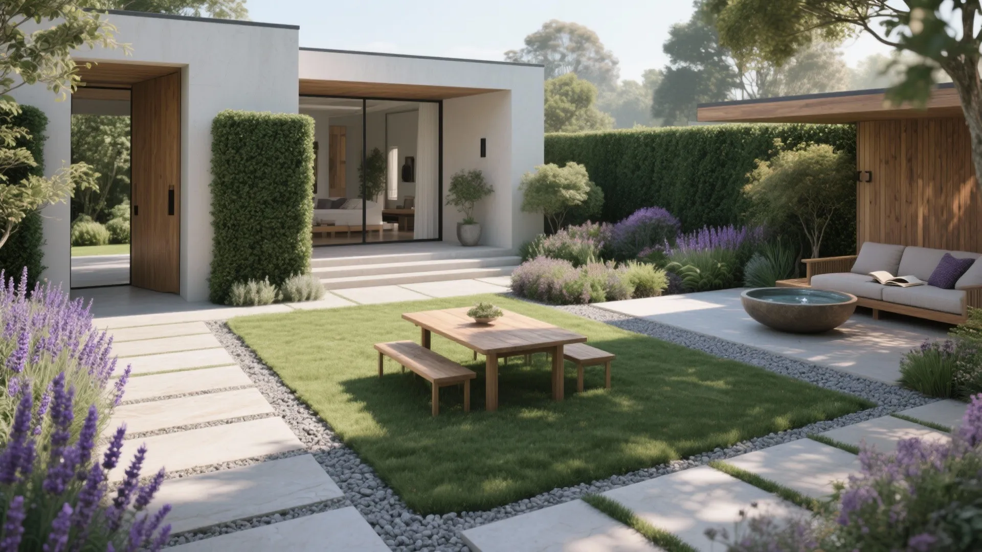 Biophilic layers and “garden rooms”