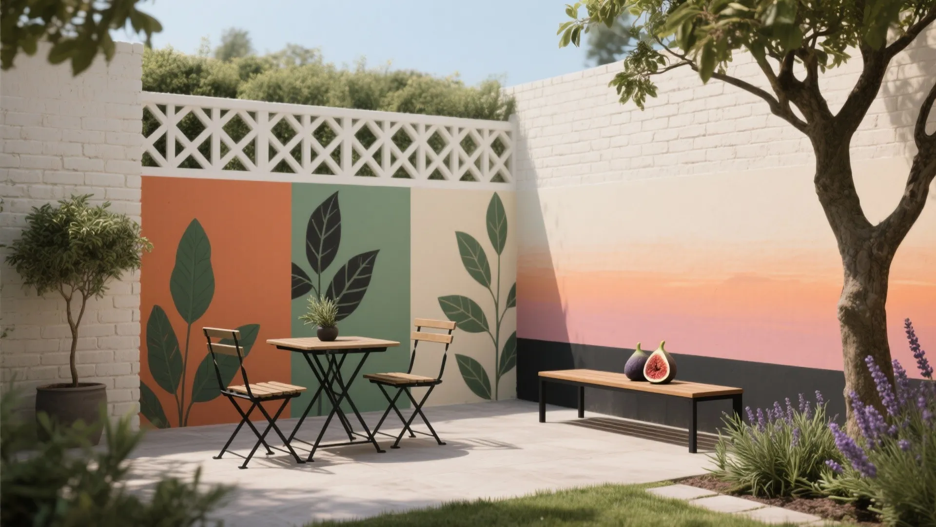 5 Garden Wall Painting Designs I Swear By: Small spaces, bold ideas: my go-to garden wall painting designs that add depth, texture, and personality outdoors