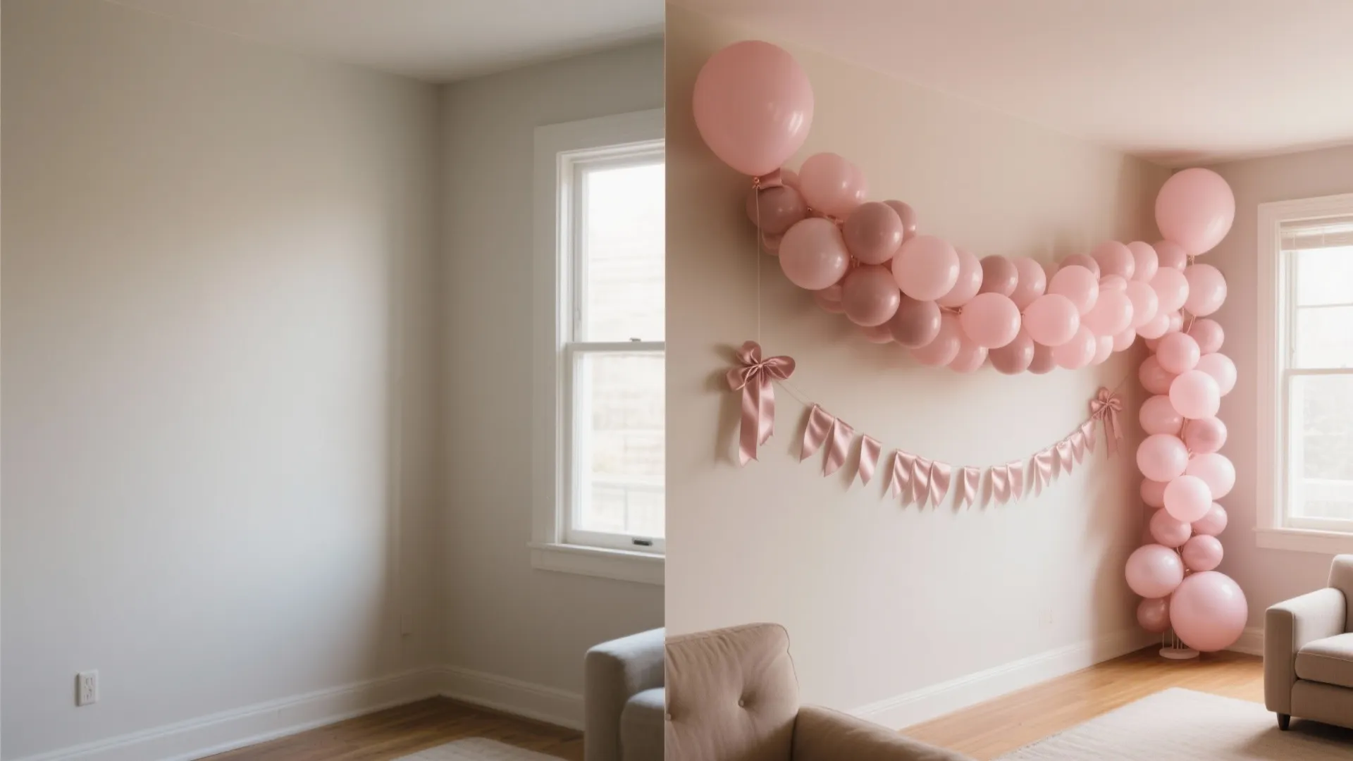 1) Vintage-Inspired Balloon Garlands