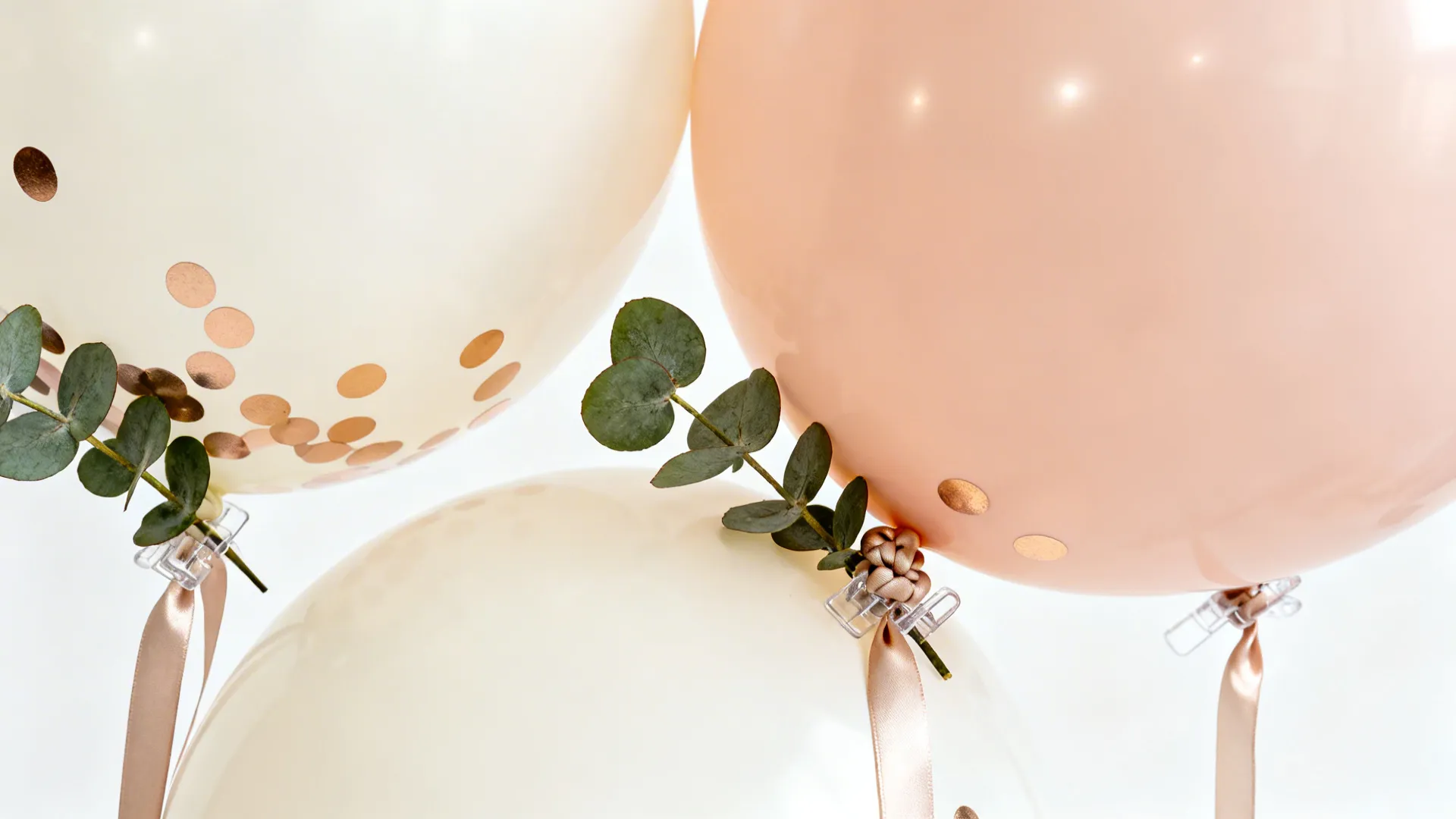 1) Minimalist Balloon Garland + Accent Wall