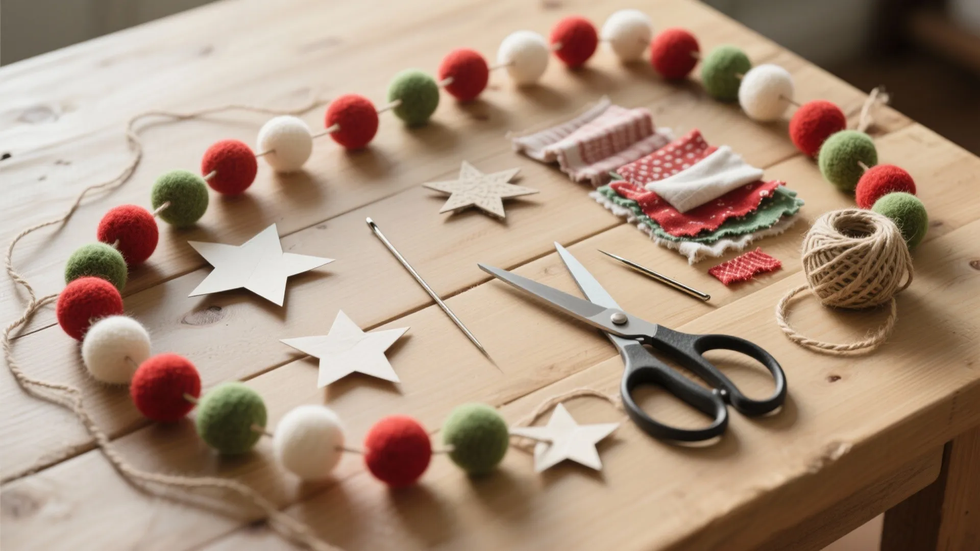 2. DIY mini ornament garlands