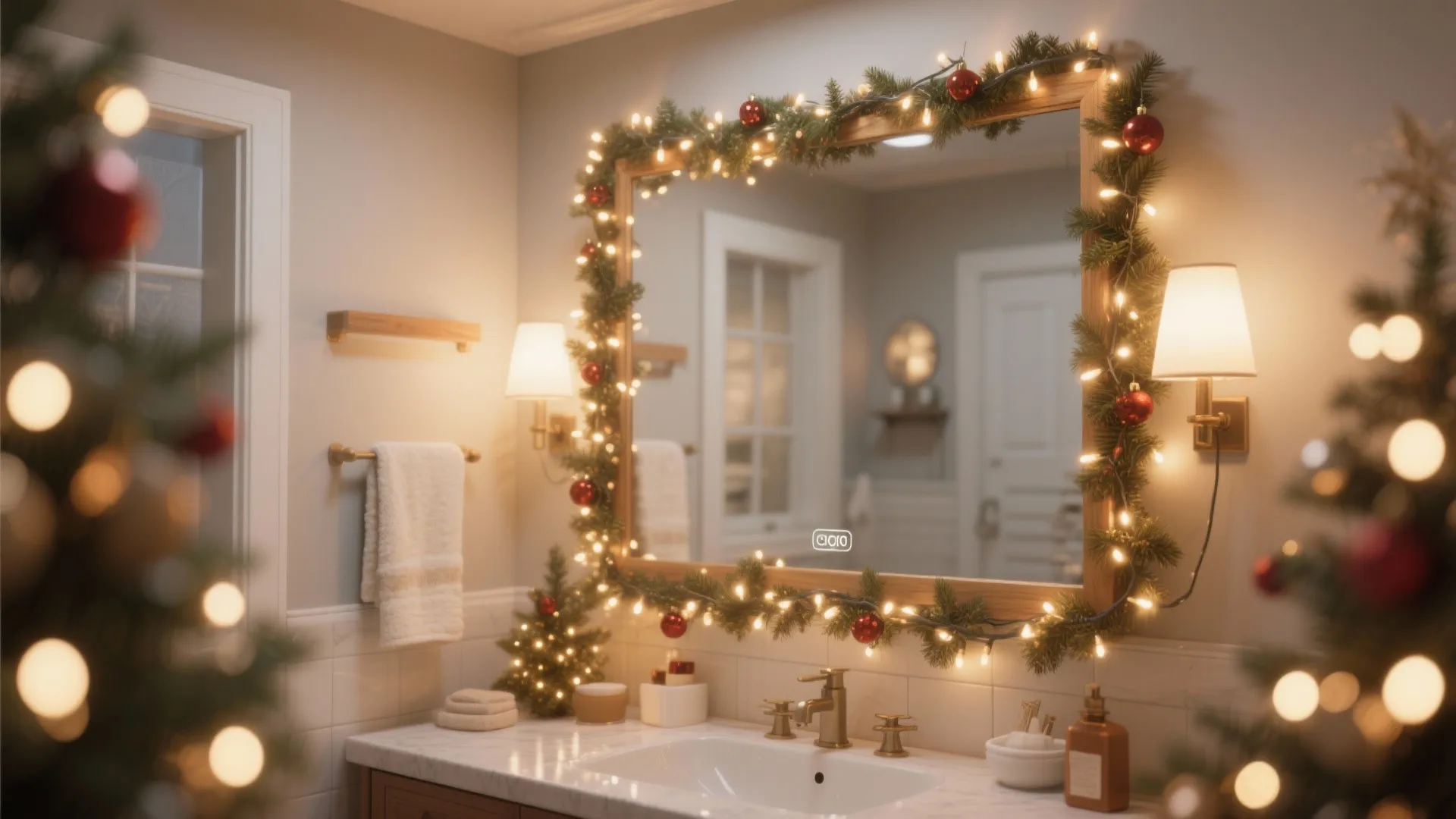 4. Garland Around the Mirror