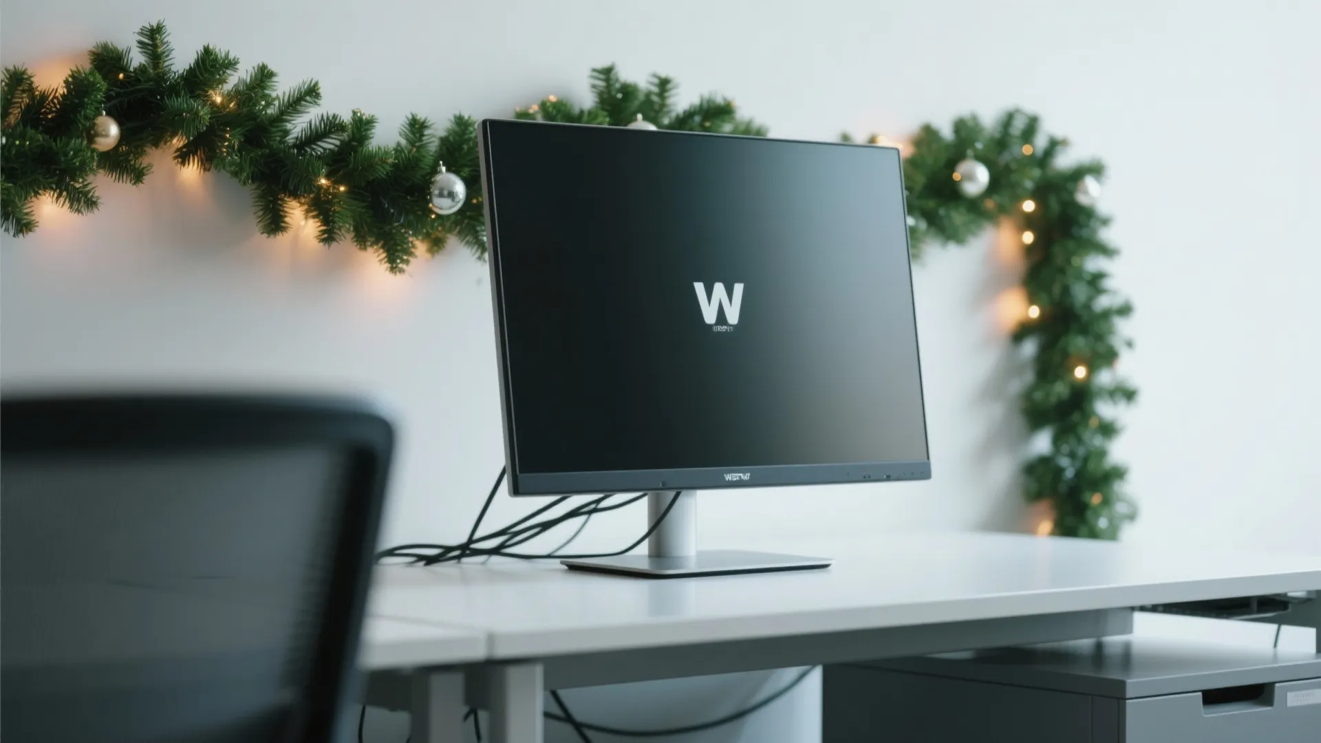 2. Garland Around Monitors