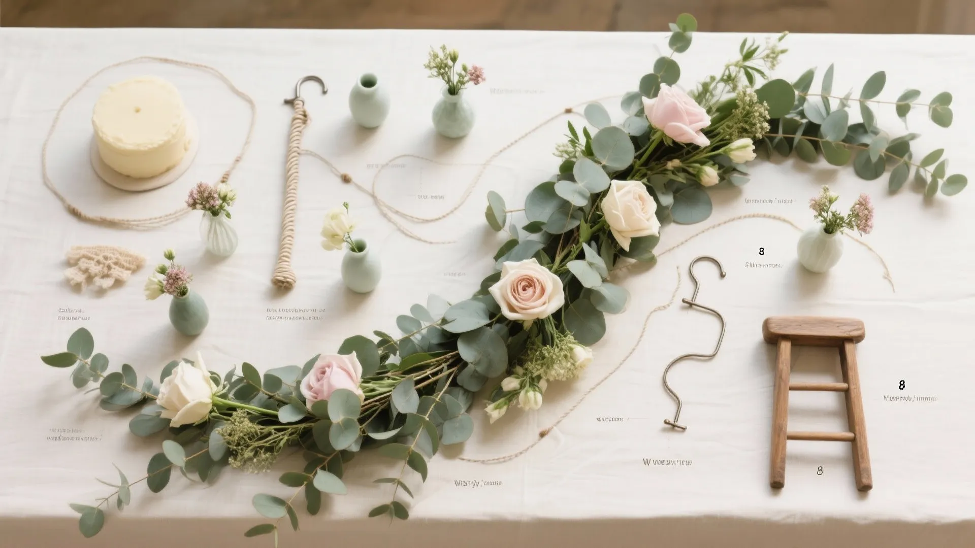 Statement Garland Over the Dessert Table