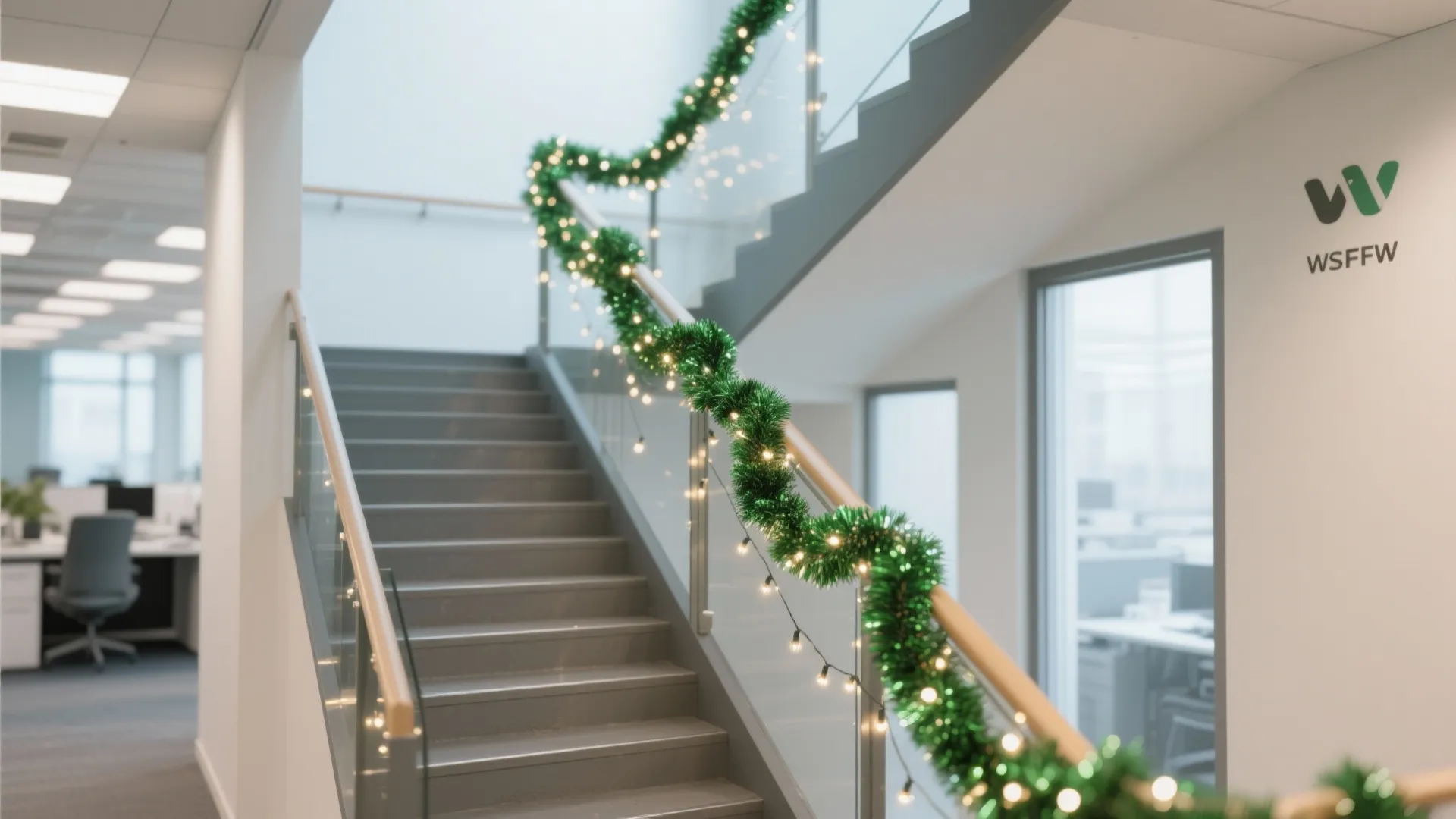 7. Garlands on Railings