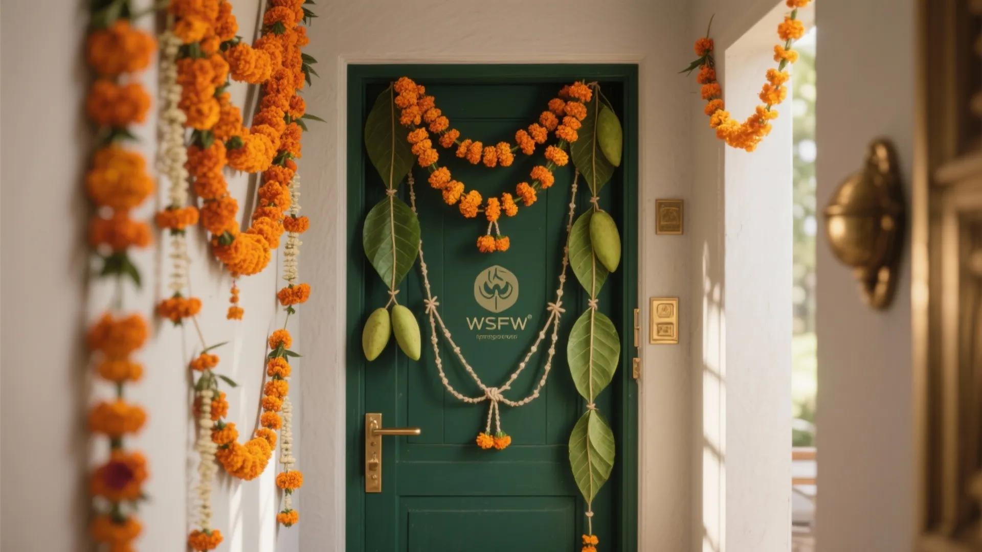 Eco-Friendly Floral Garlands and Leaf Torans