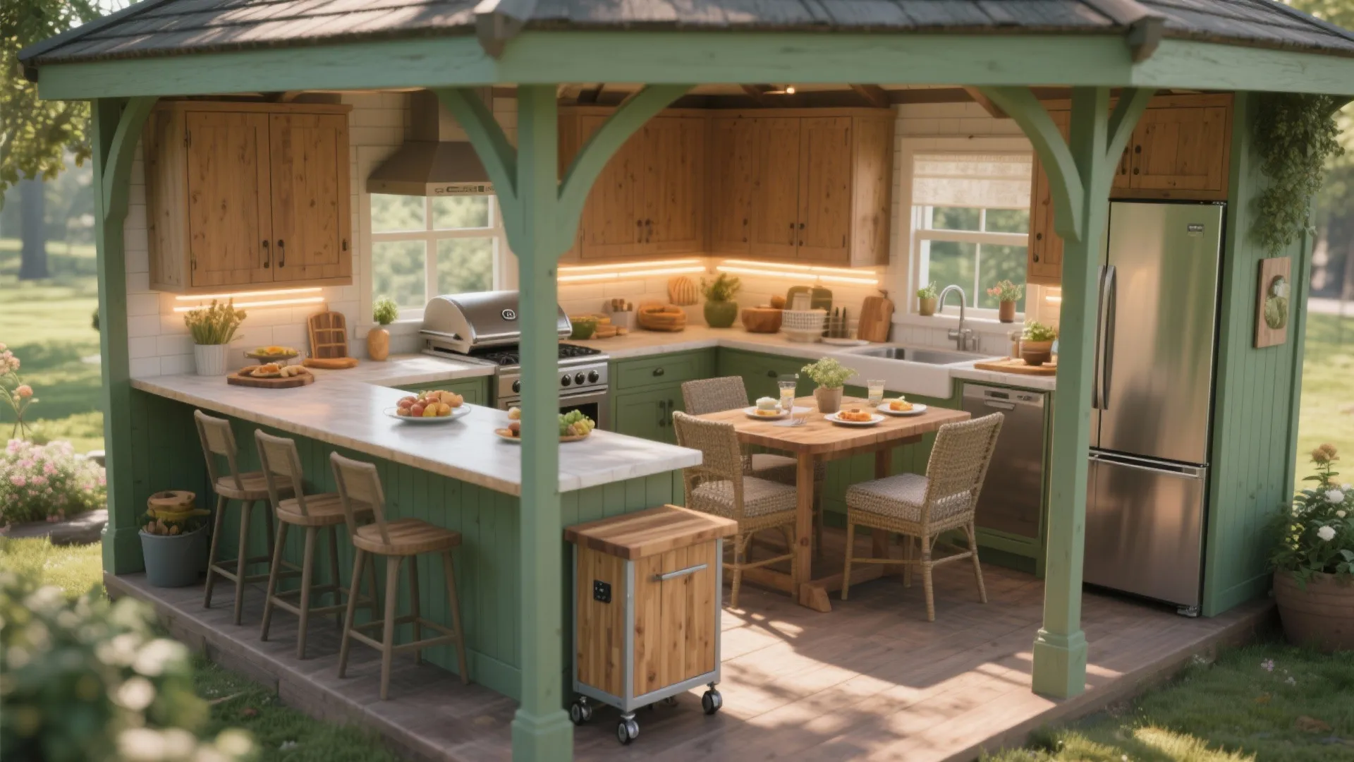 5 Gazebo Kitchen Ideas for Small Outdoor Spaces: Creative and practical gazebo kitchen inspirations from a seasoned designer