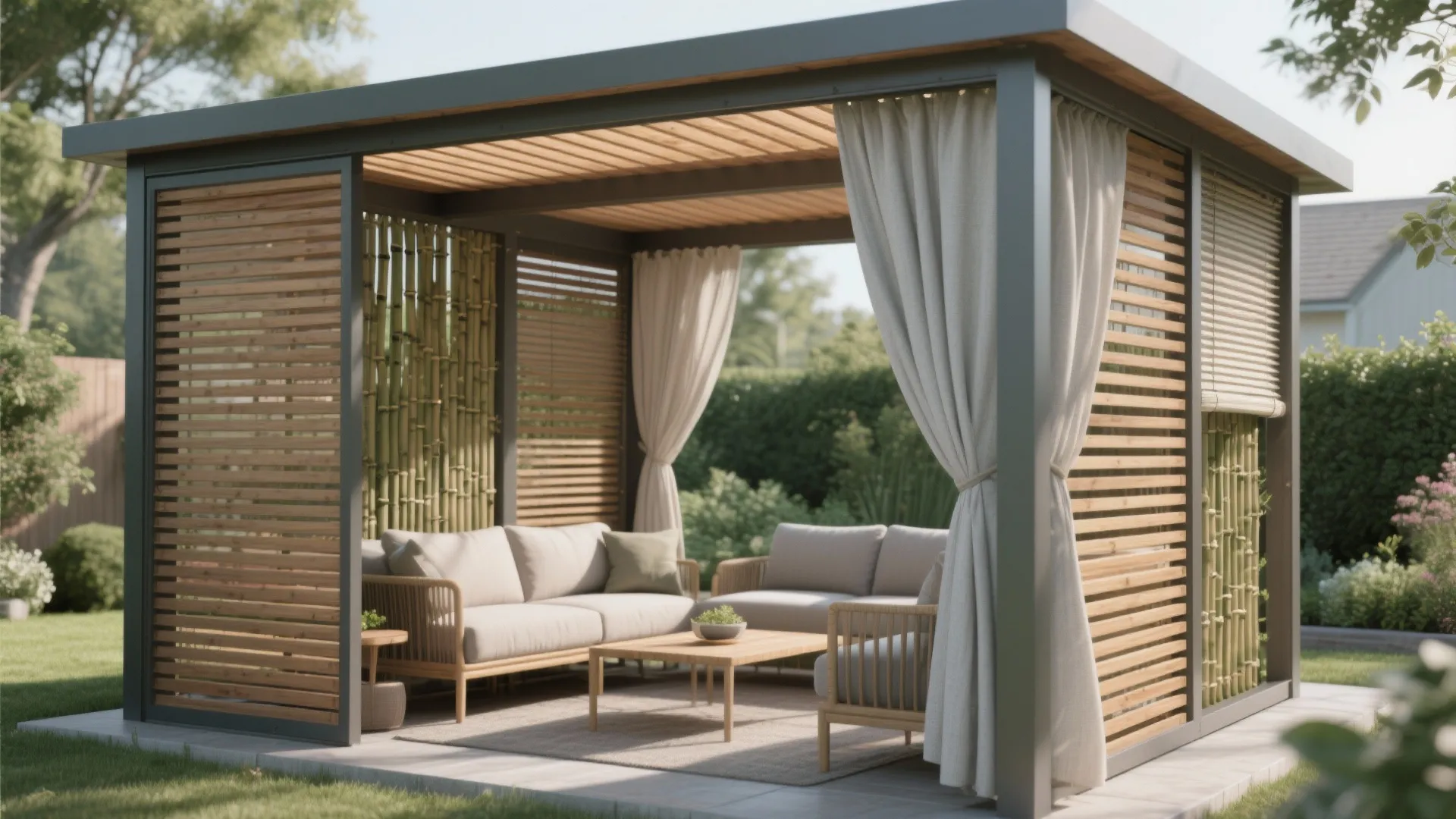 DIY Gazebo Privacy Wall: Easy Solutions for Your Backyard: 1 Minute to Boost Your Gazebo Privacy & Comfort