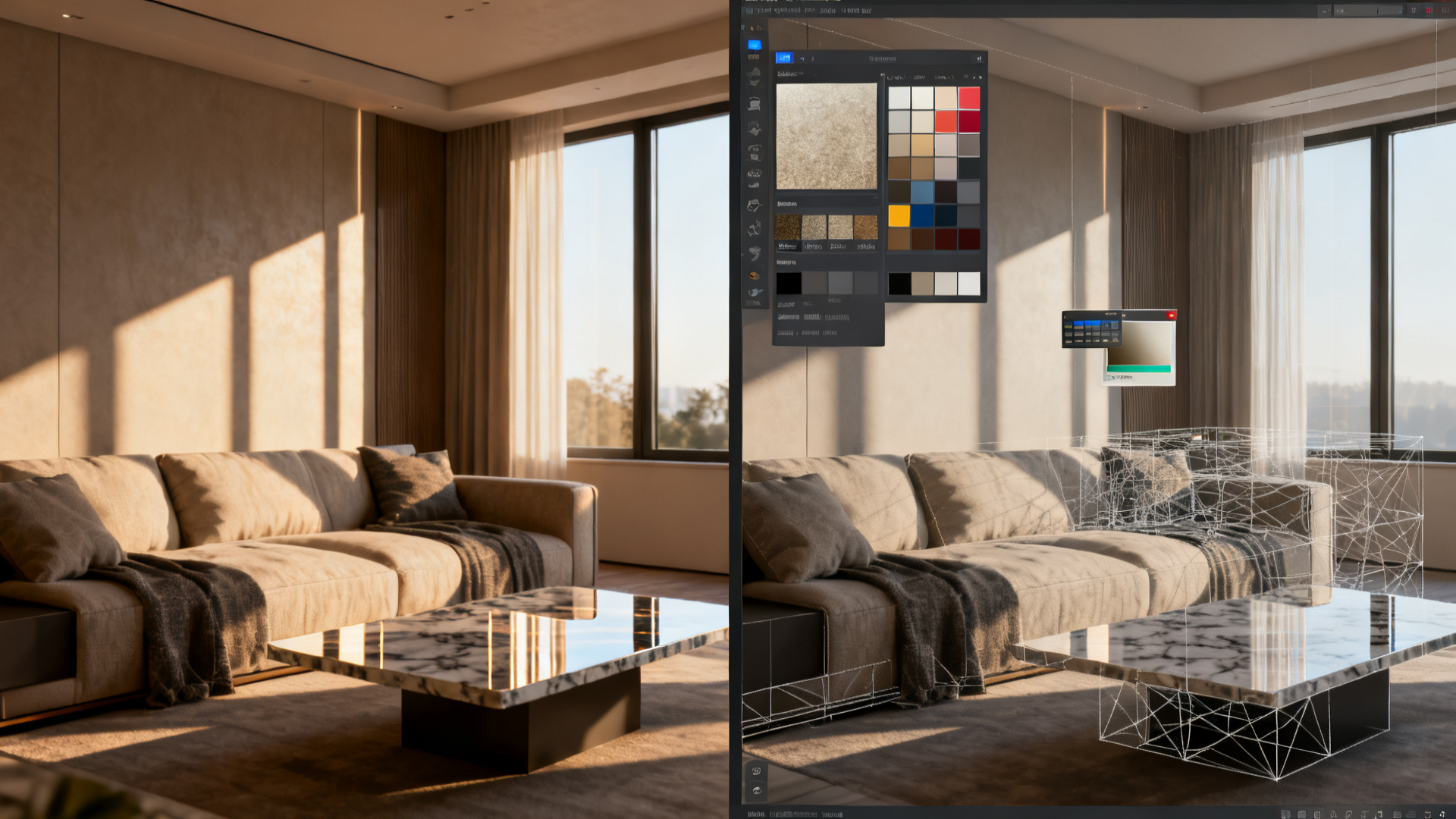 static vs real time rendering for interiors compare static rendering ...