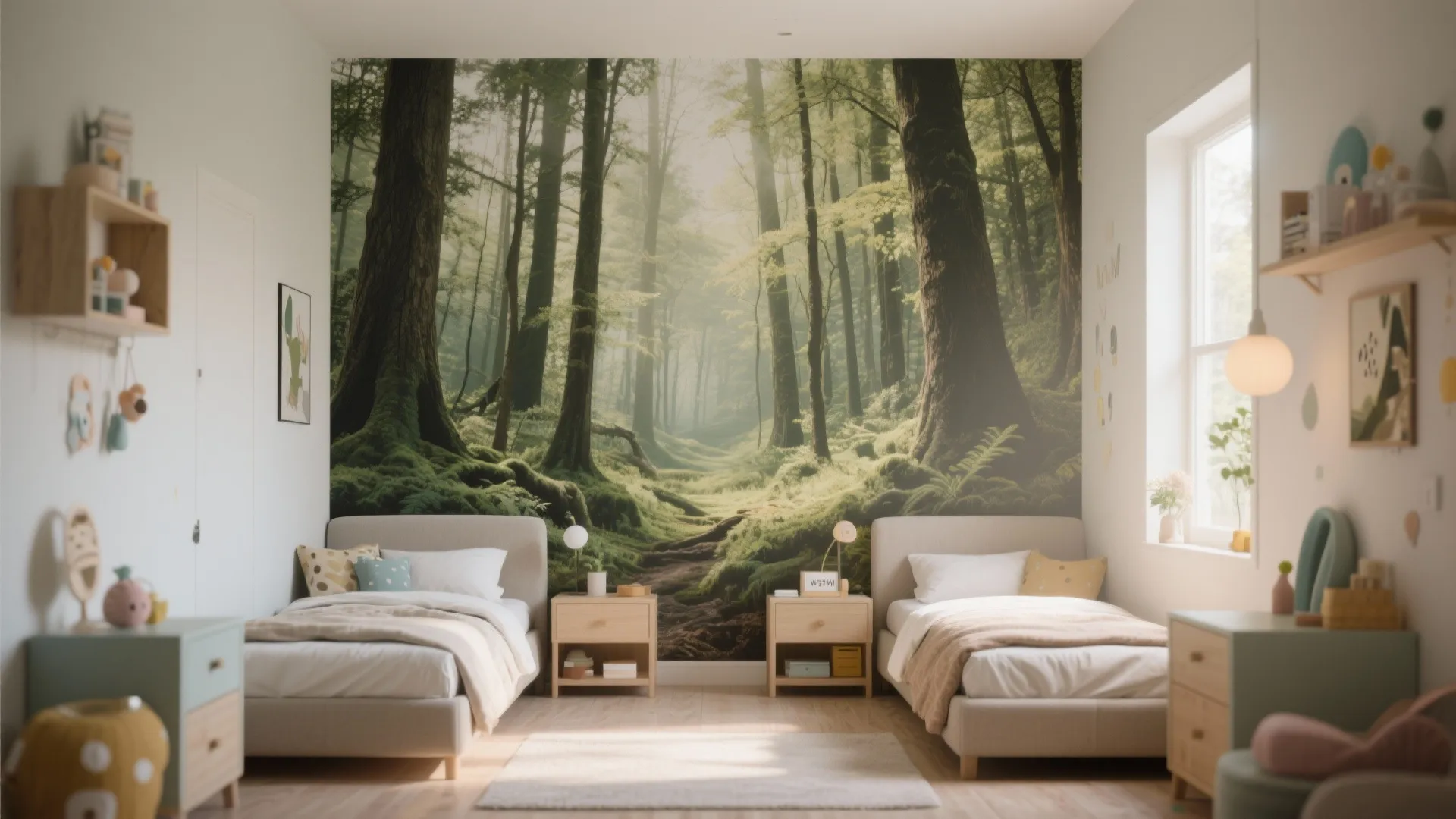 5. Gender-Neutral Wall Mural