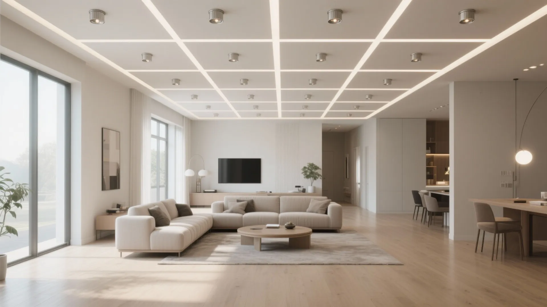 3. General room lighting: follow the 4-foot rule