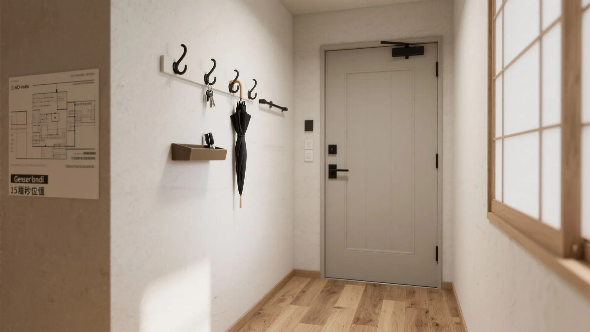 傘・上着・鍵を“15秒以内”で完了させるゾーニング（東京小戸型 × 収納技巧）