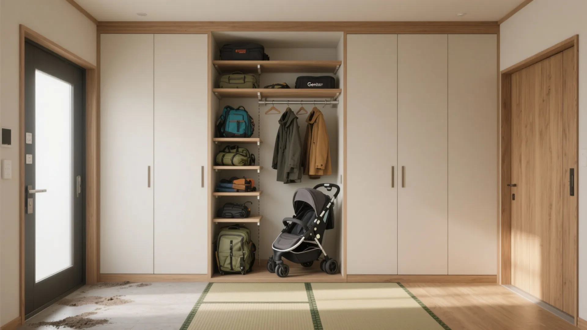 日本の収納作法：坪数を増やさず“隠す・寄せる・積む”