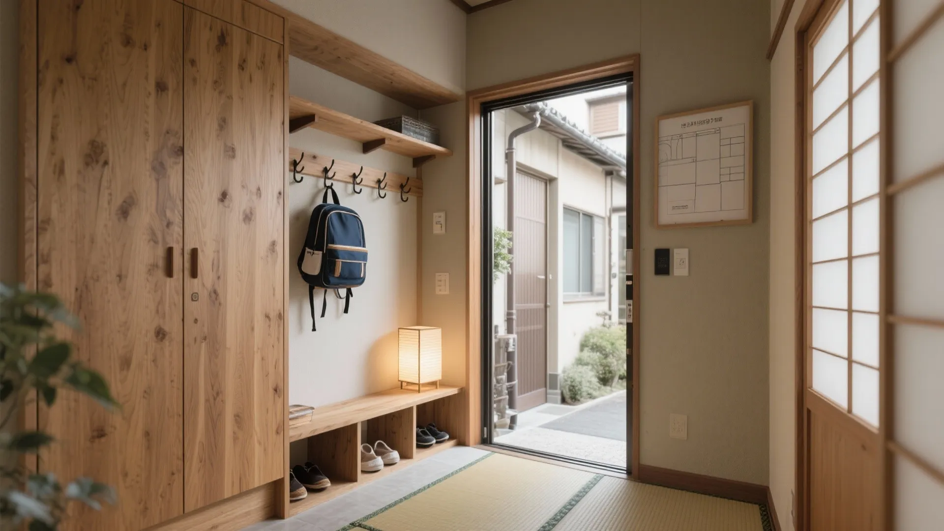 Tips 2: 玄関と廊下は“前室”に｜小空间收纳の分岐点