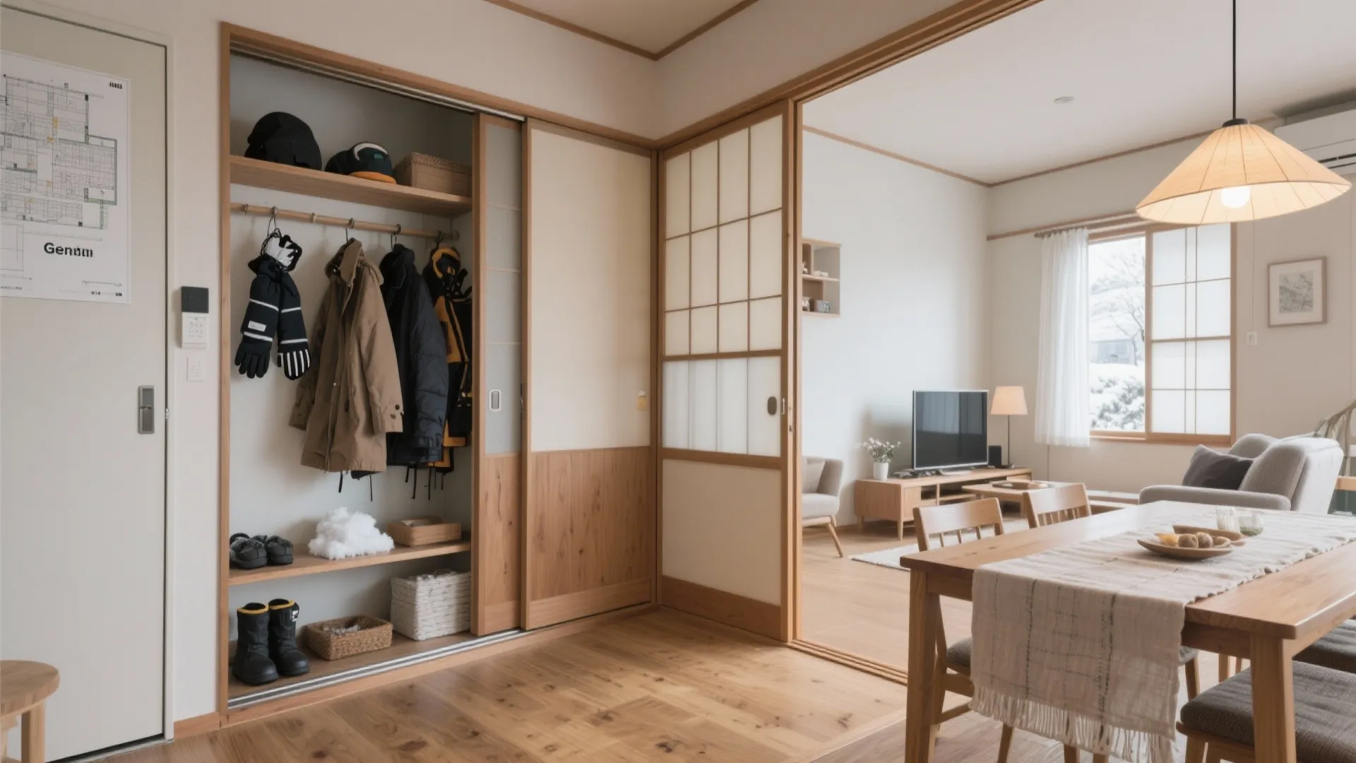 Tips 1: 玄関〜LDの温度をつなぐ動線設計（動線規劃／日式風格）