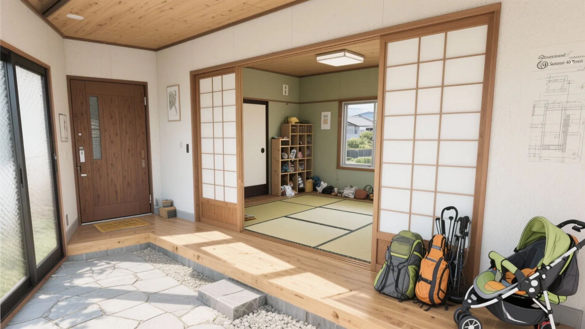 40坪前後なら余白を作る：玄関土間＋多目的室で生活の“にごり”を外へ逃がす