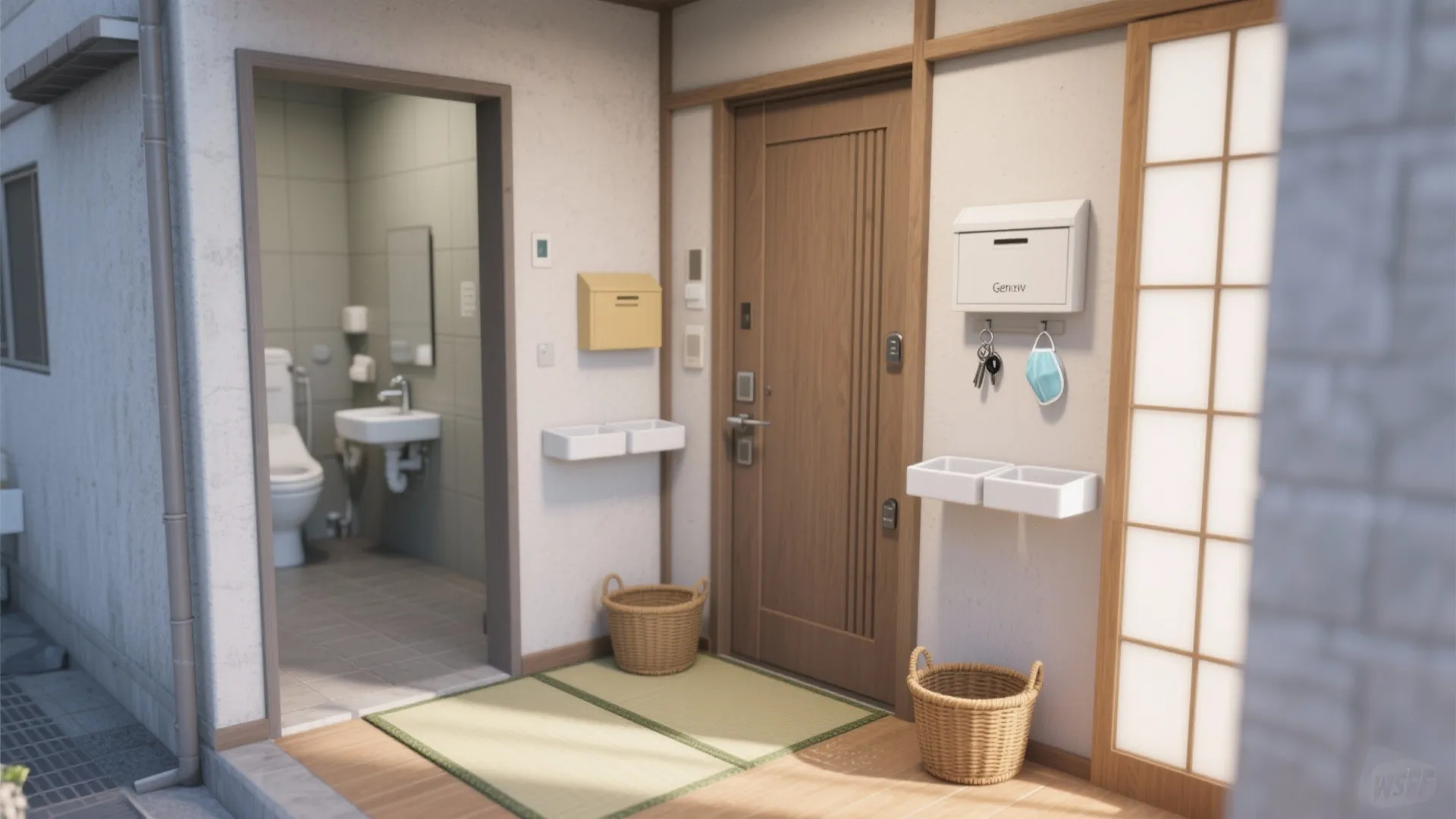 Tips 3: 玄関〜洗面の動線を交差させない（日式風格と秩序）