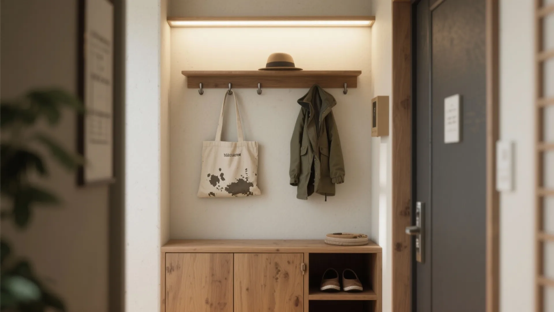 Tips 5: 玄関に“帰宅ルーティン”のミニステーション（収納技巧）