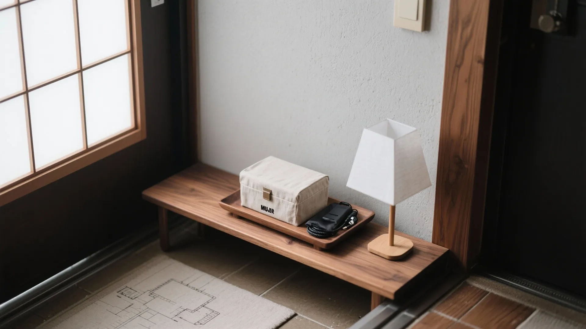 Tips 1: MDR-1R付属品を「入口動線」で受け止める日式風の玄関セット