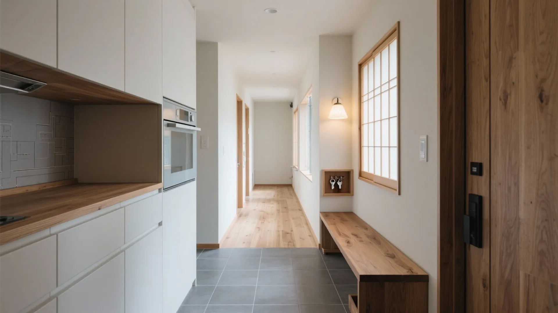 Tips 1: 玄関〜キッチンの動線を一本化する（動線规划）