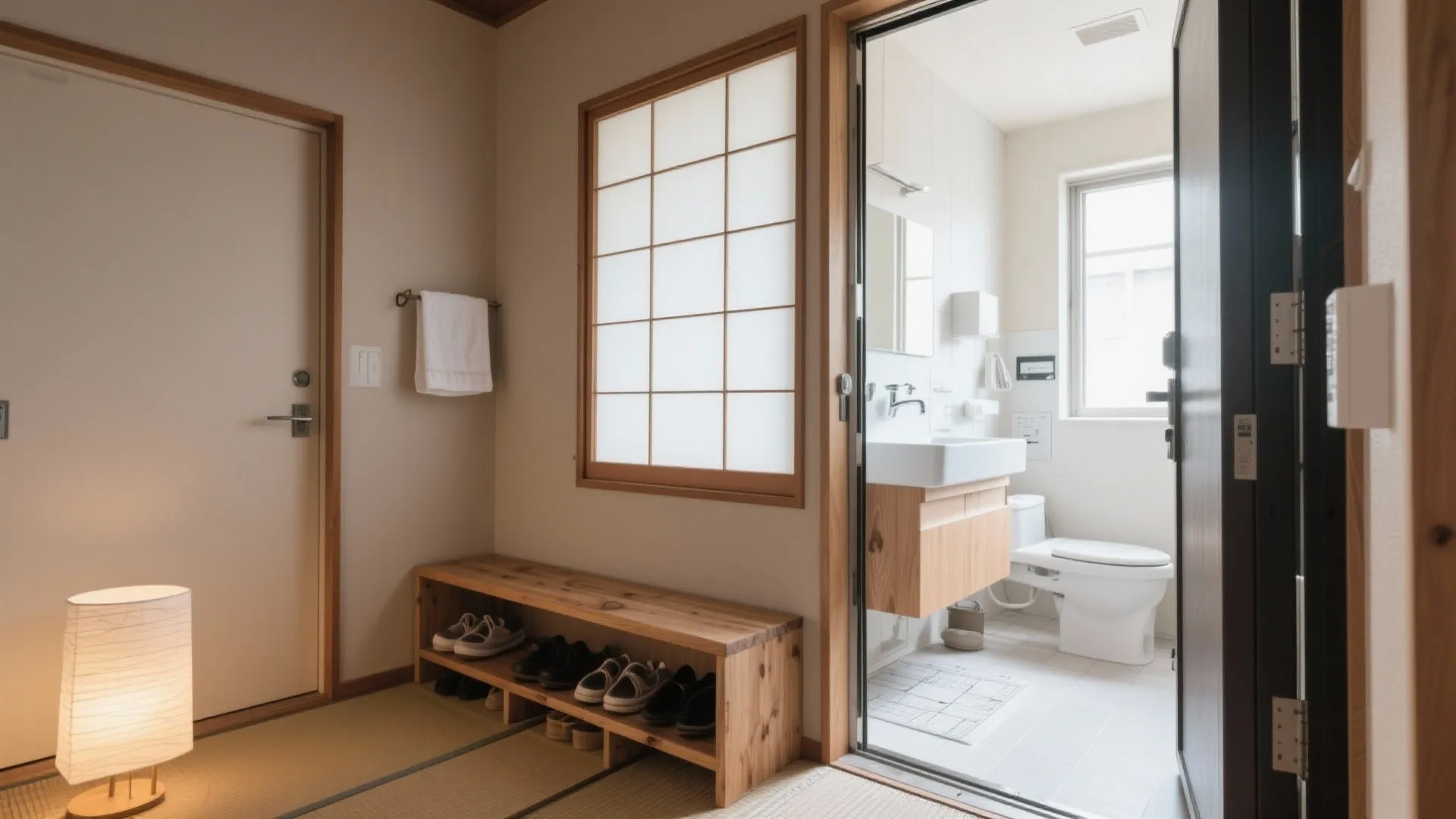 Tips 2: 2LDKの「東京小戸型」でも効く玄関〜洗面の一直線化（東京小戸型）