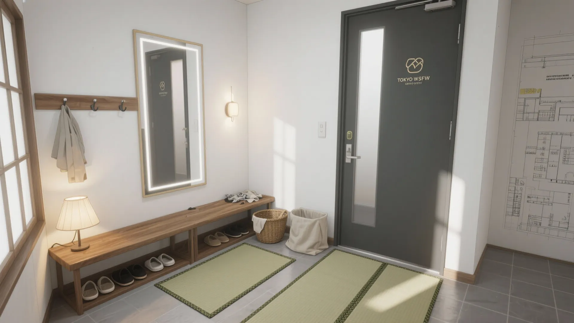 Tips 3: 玄関は“準備と帰宅”を分ける二段動線（収納技巧・動線規劃）