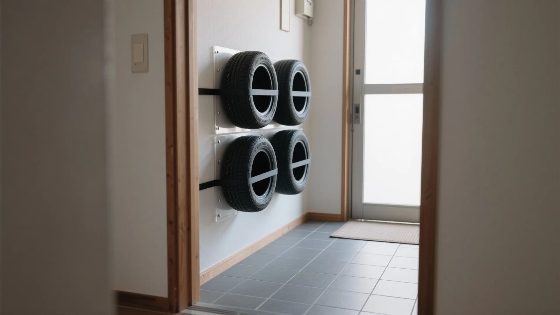 玄関土間を“浅い倉庫”に変える：動線を邪魔しないタイヤ保管