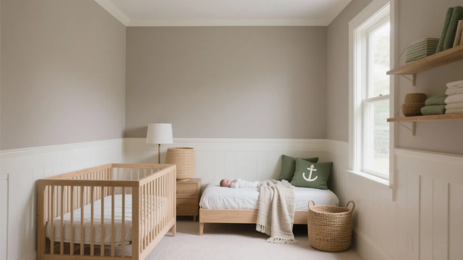 Gentle color layering for a calming arrival