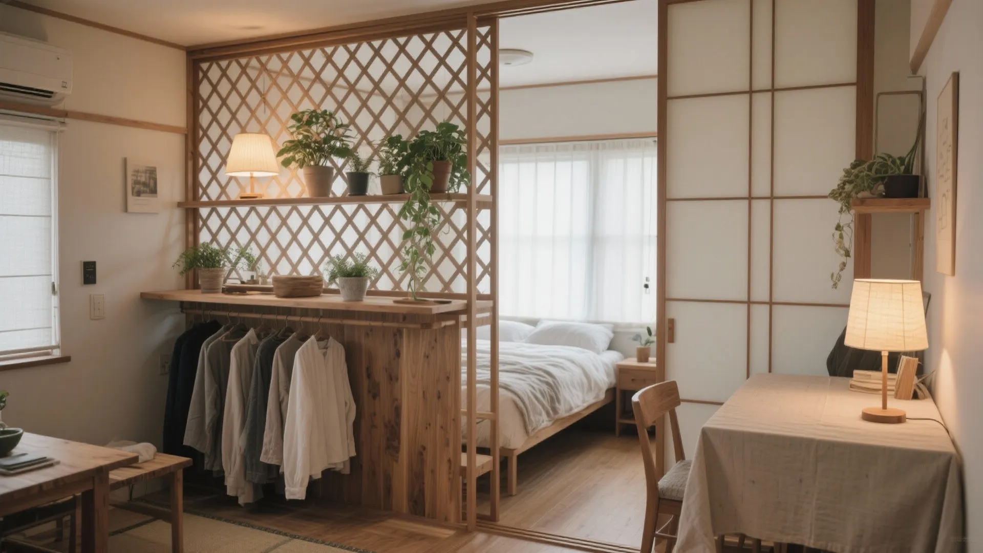 Tips 5: 寝食分離は“緩やかな仕切り”で（収纳技巧 / 東京）