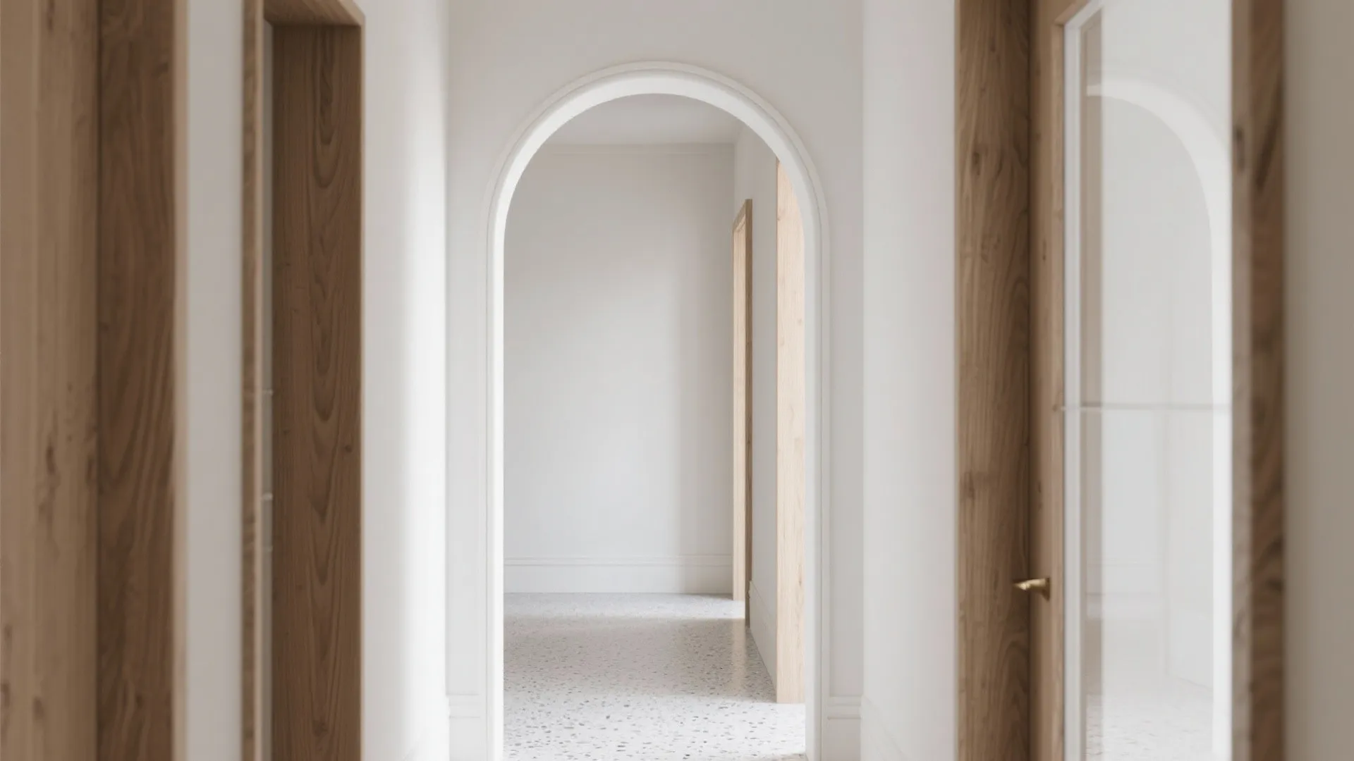 Gentle Radius Arch with Slim Oak Casing