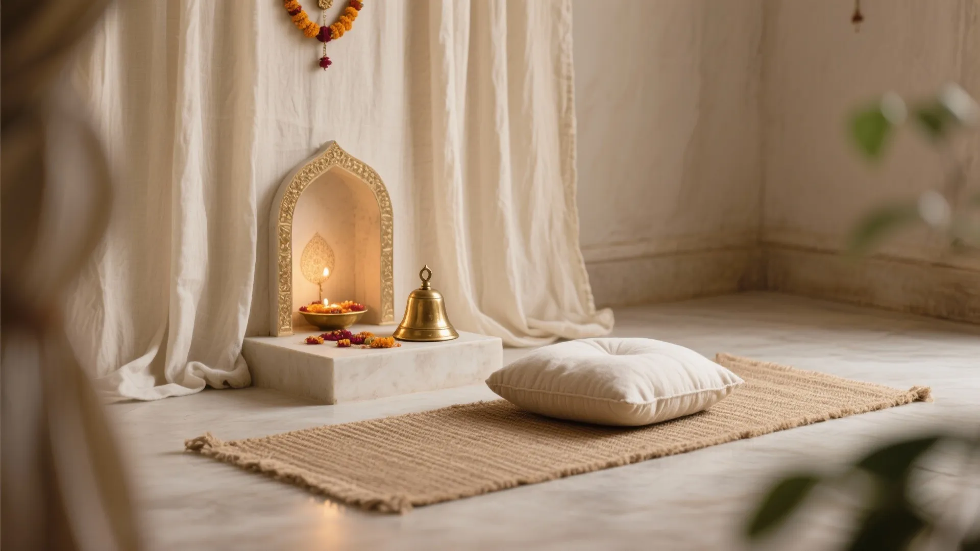 Gentle Soundscape: Bells, Fabrics, and Soft Floors