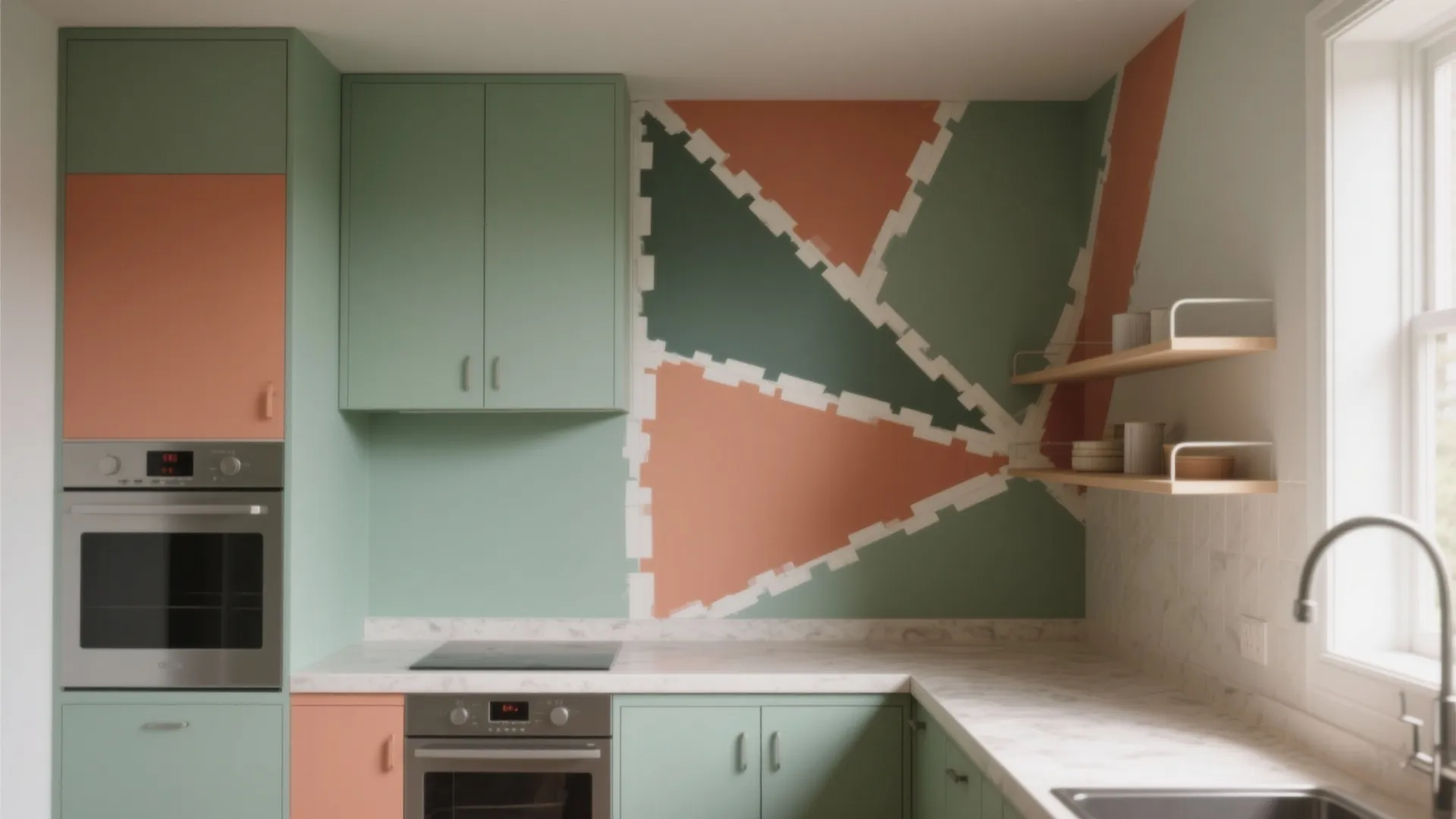 3. Geometric Accent with a Twist