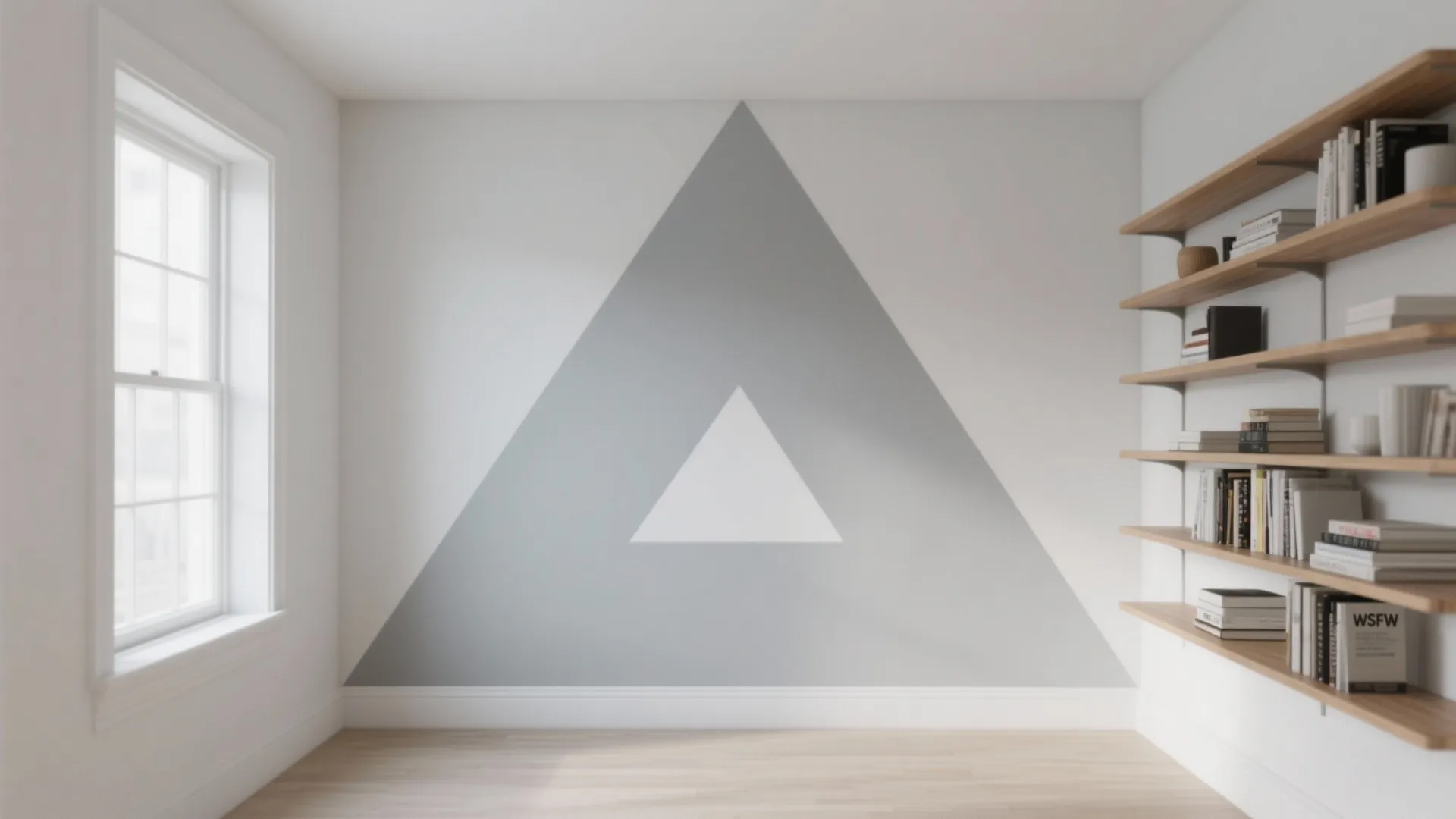 Geometric Stencil Accent Walls