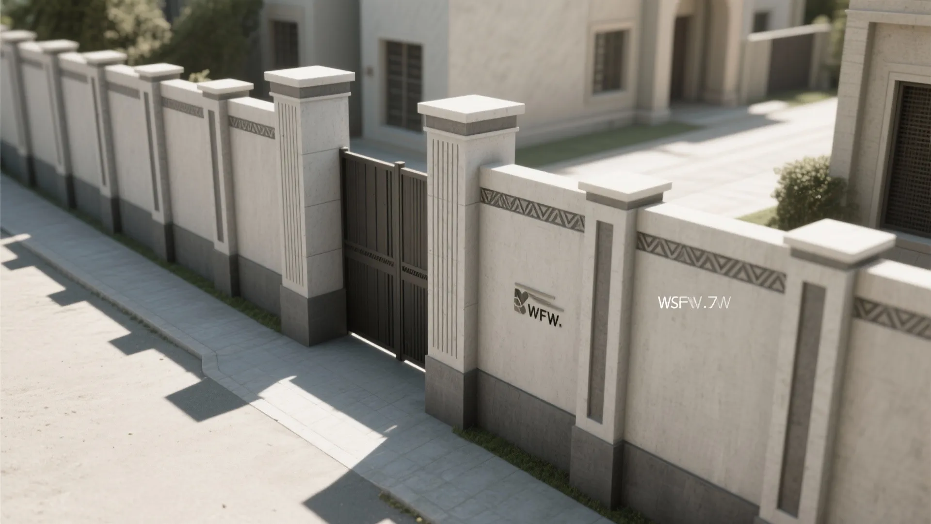 Geometric Banding and Pilasters to Break Long Runs