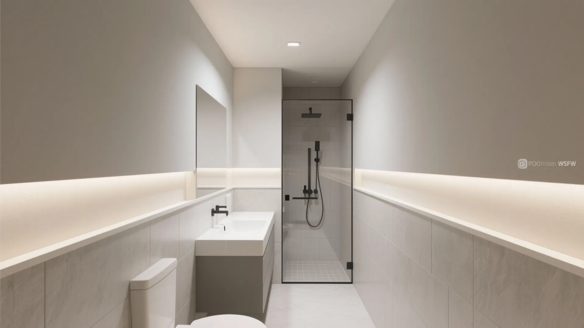 Geometric POP Bands to Stretch the Room Visually