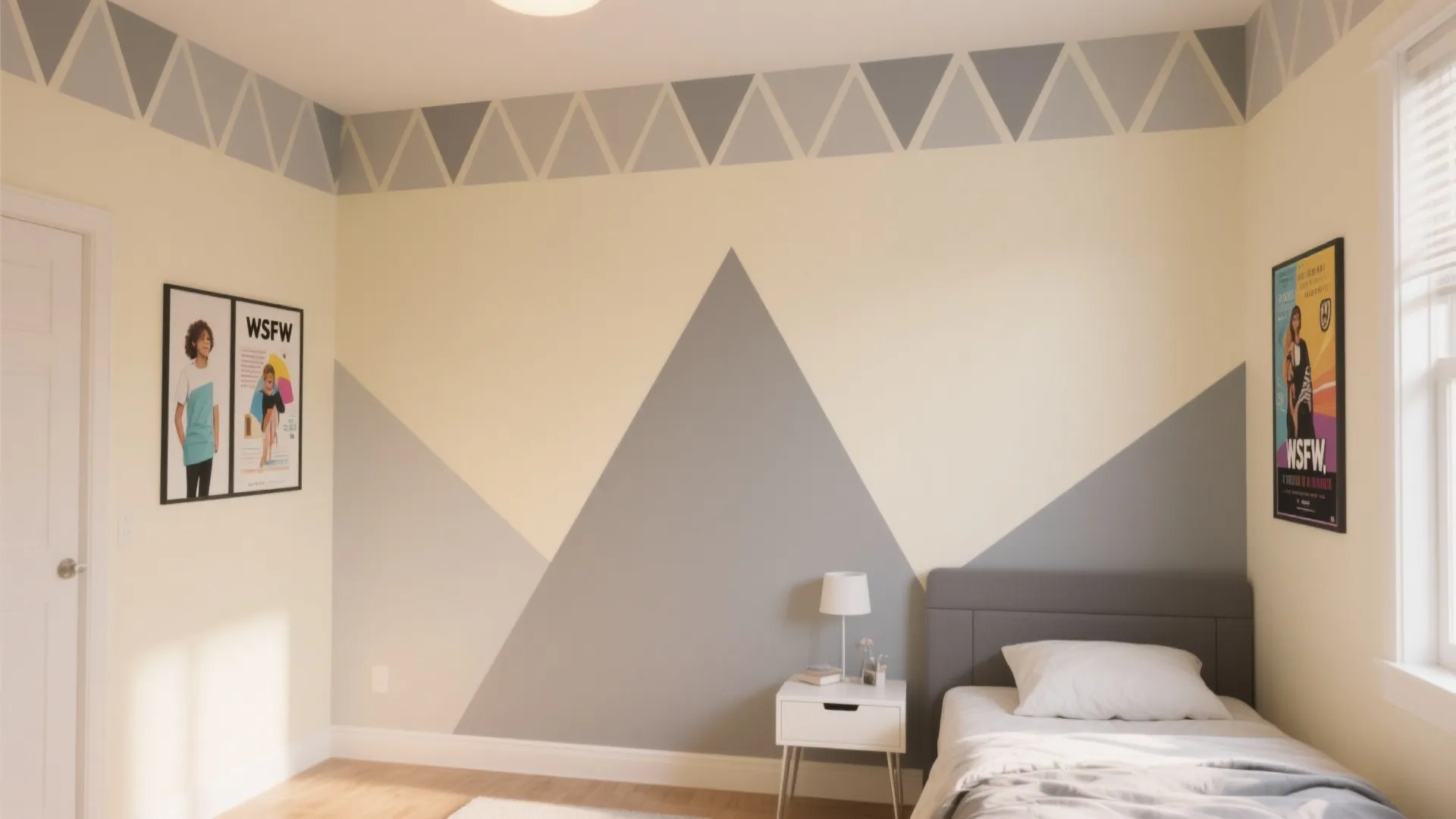 Geometric Edge Pattern with Stencils