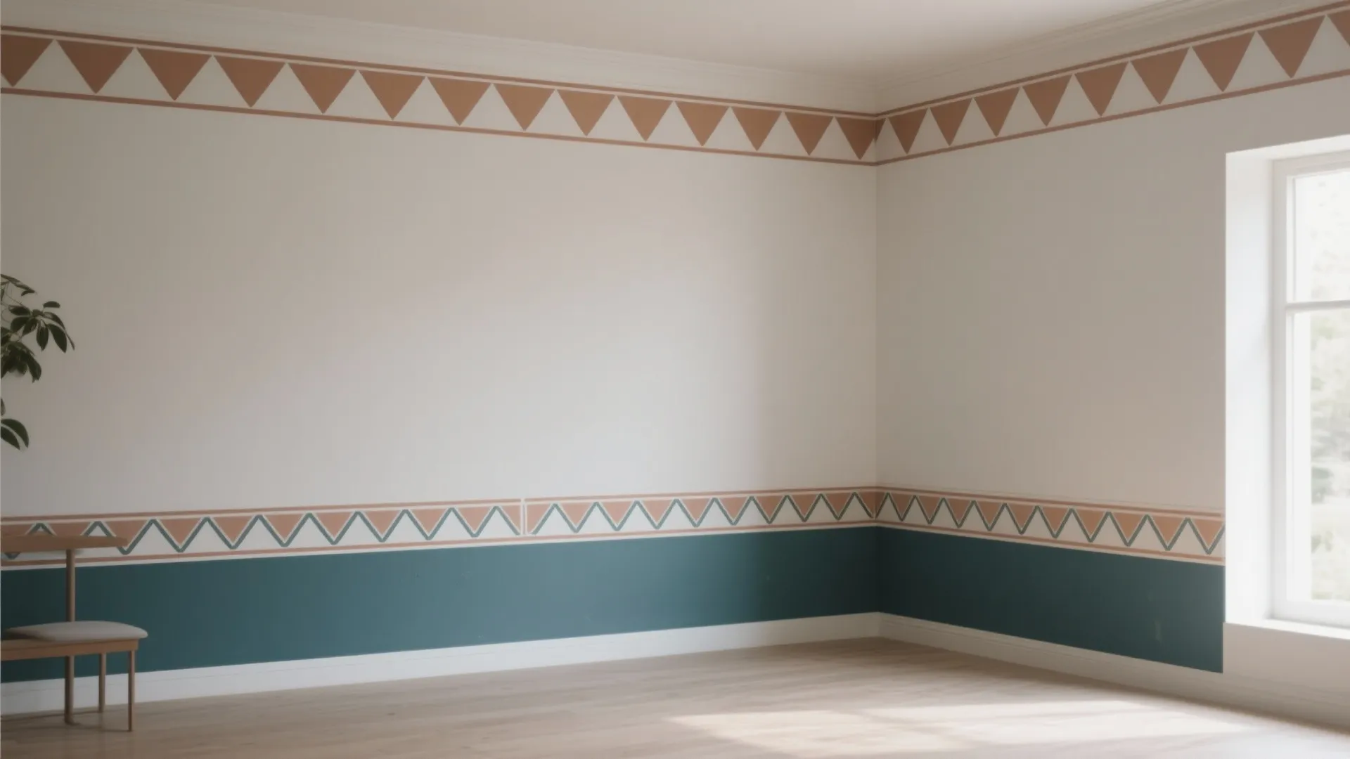 Geometric Rangoli Borders as a Modern Frieze