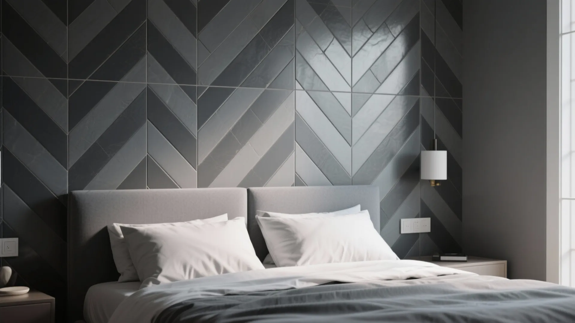 Geometric Patterns Behind the Headboard
