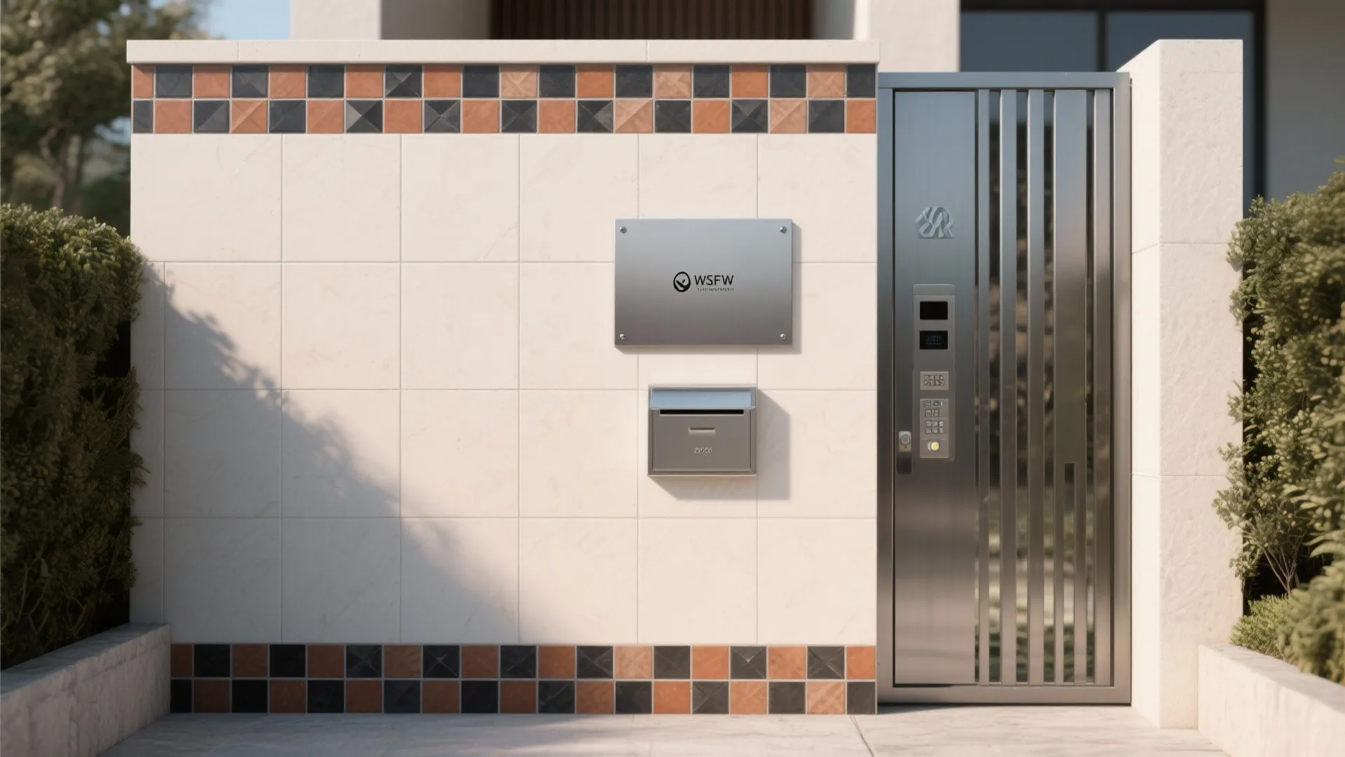 Geometric Pattern Band as a Focal Frame