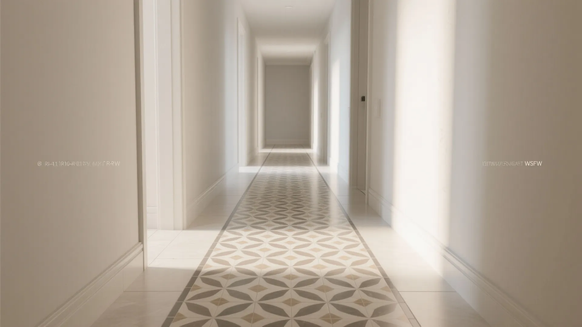 Geometric Tile Runner to Define the Path