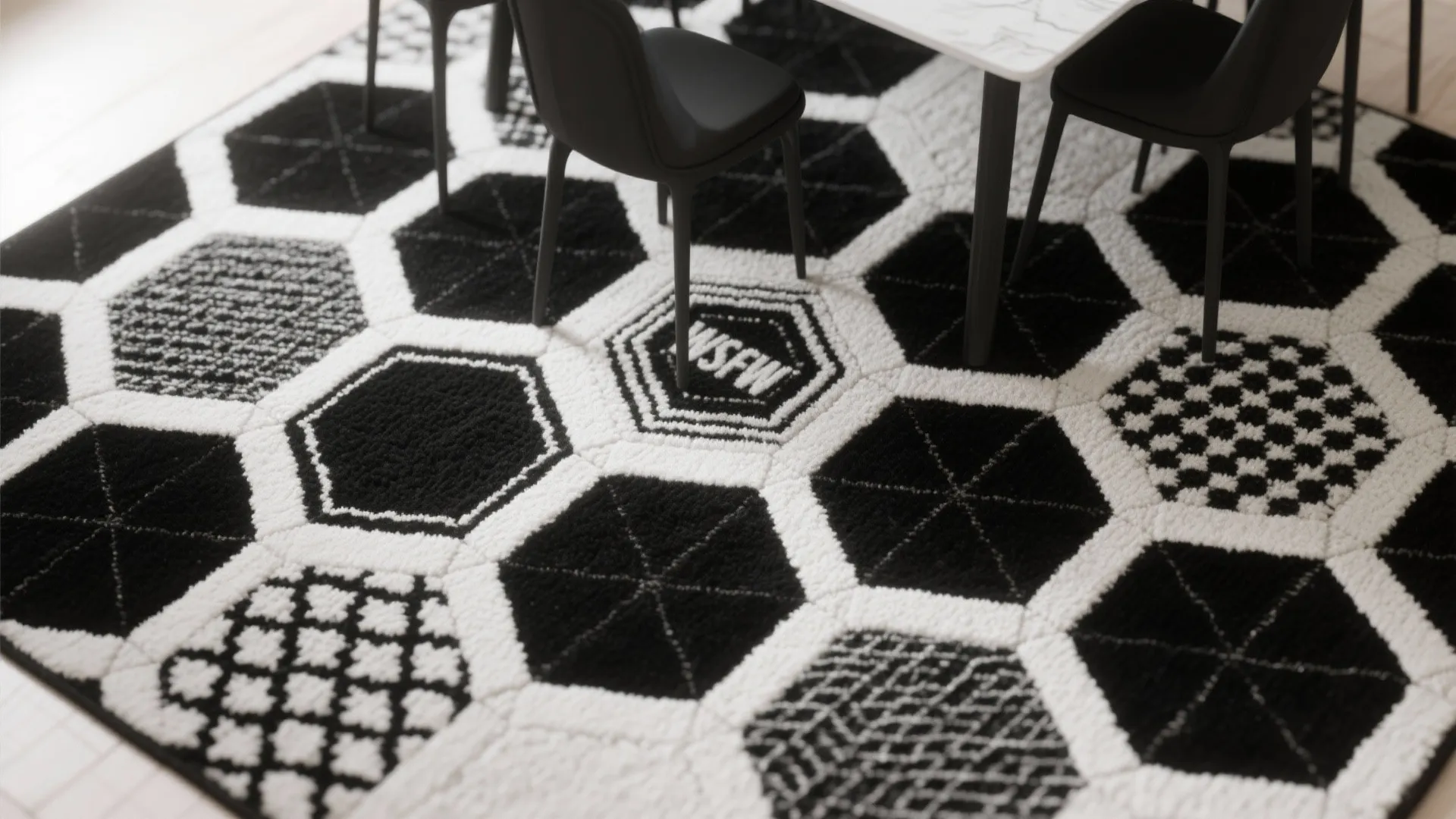 2. Graphic Tile or Rug Patterns