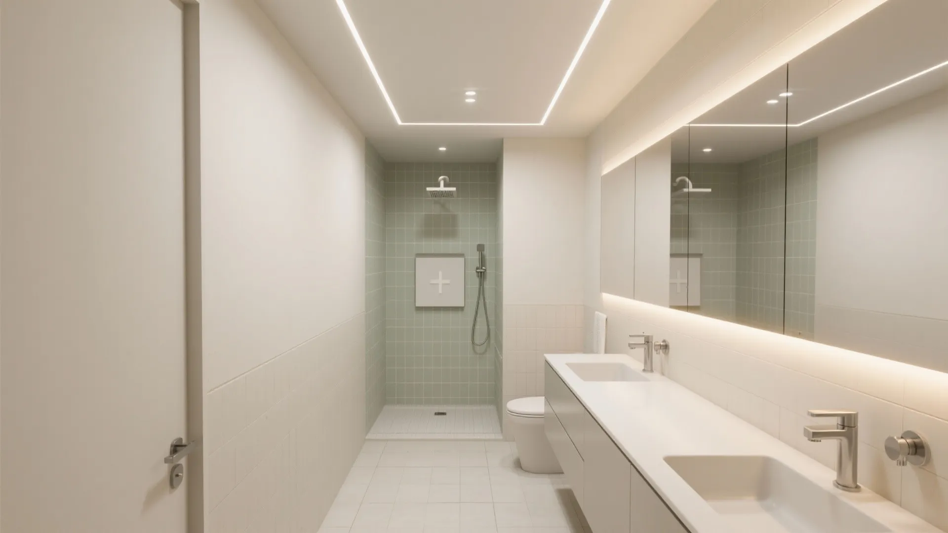 Geometric zoning: lines and pads to organize wet and dry