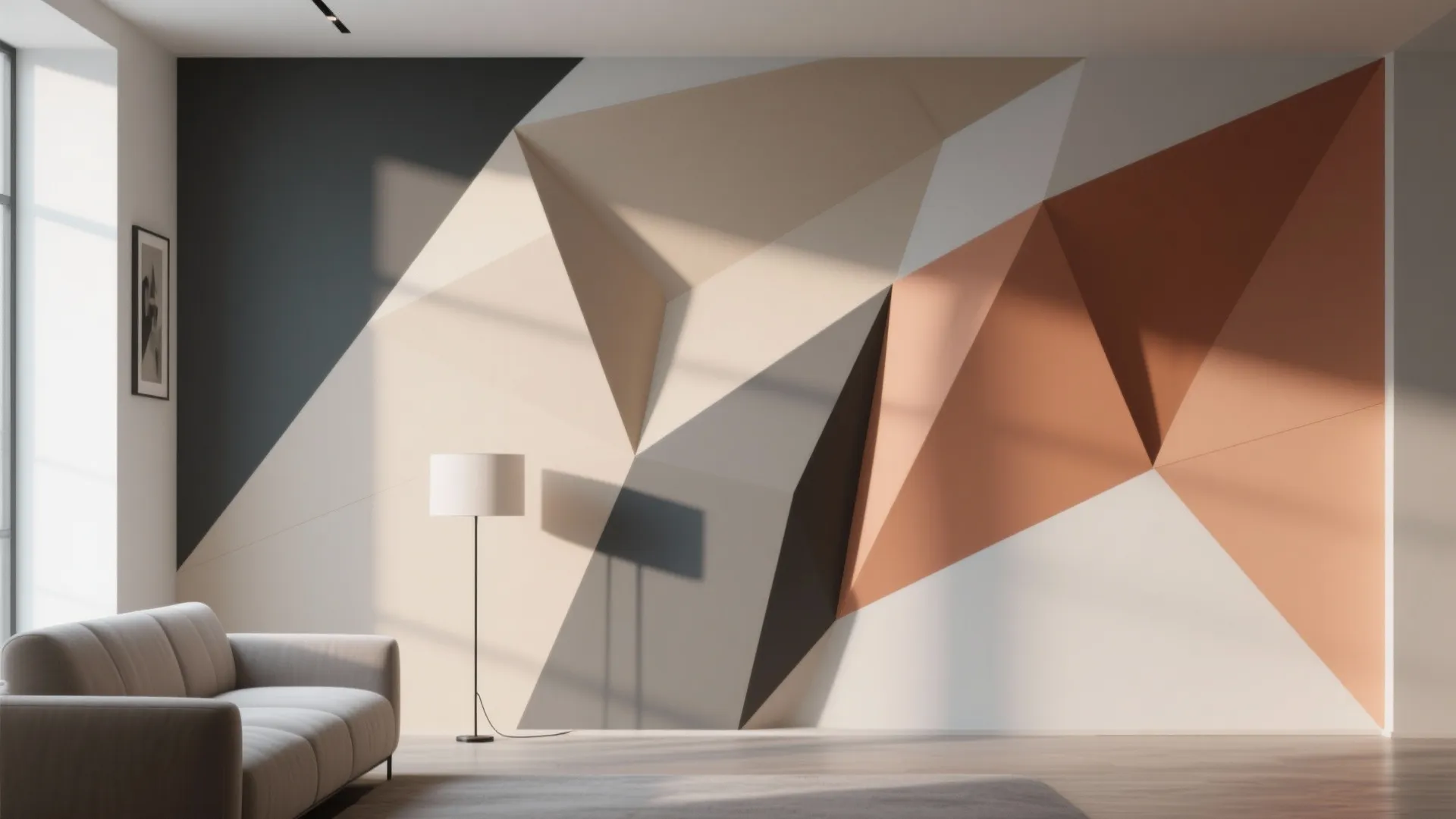 Geometric Shadow Murals
