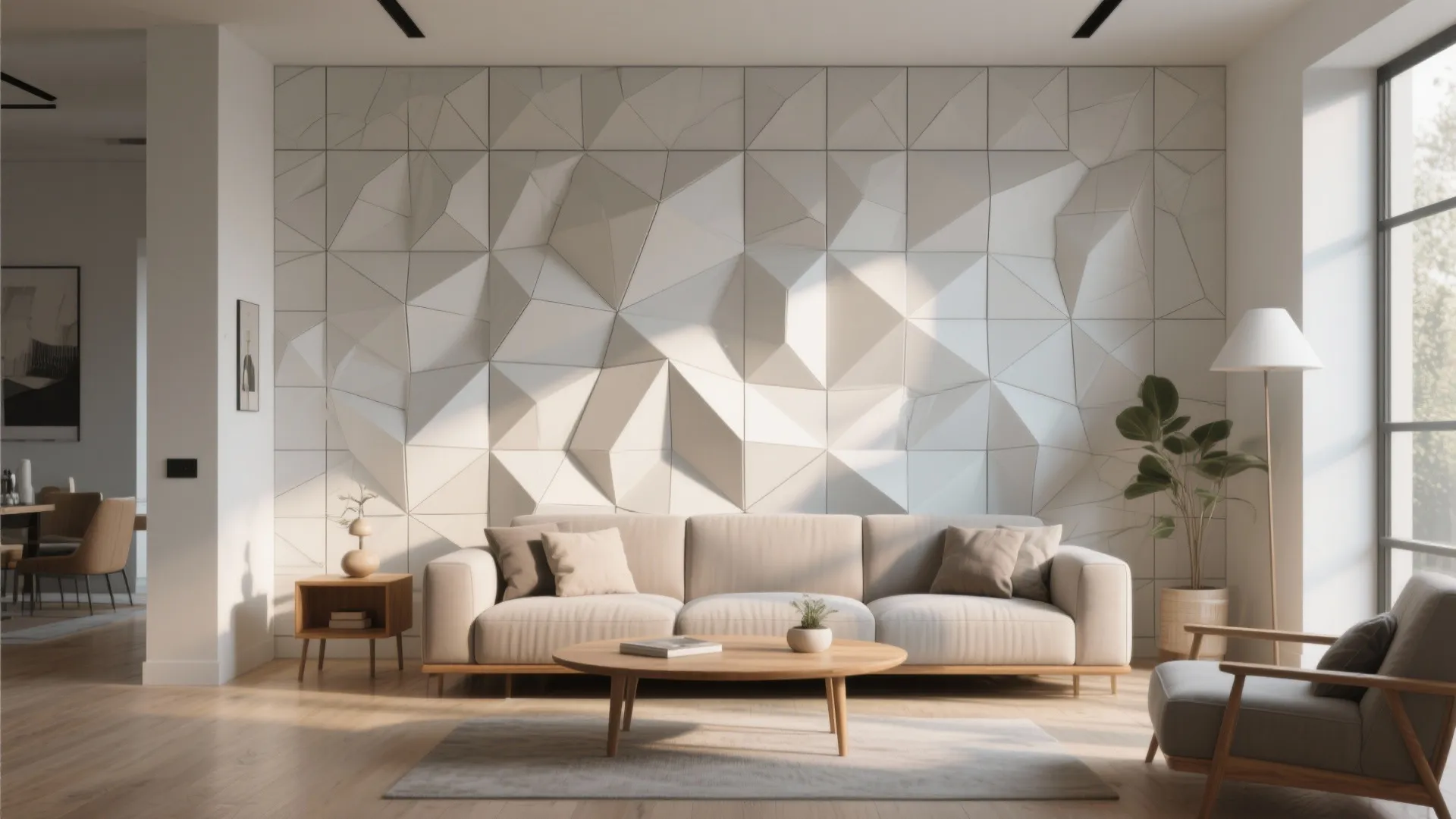 Geometric 3D Wall Tiles