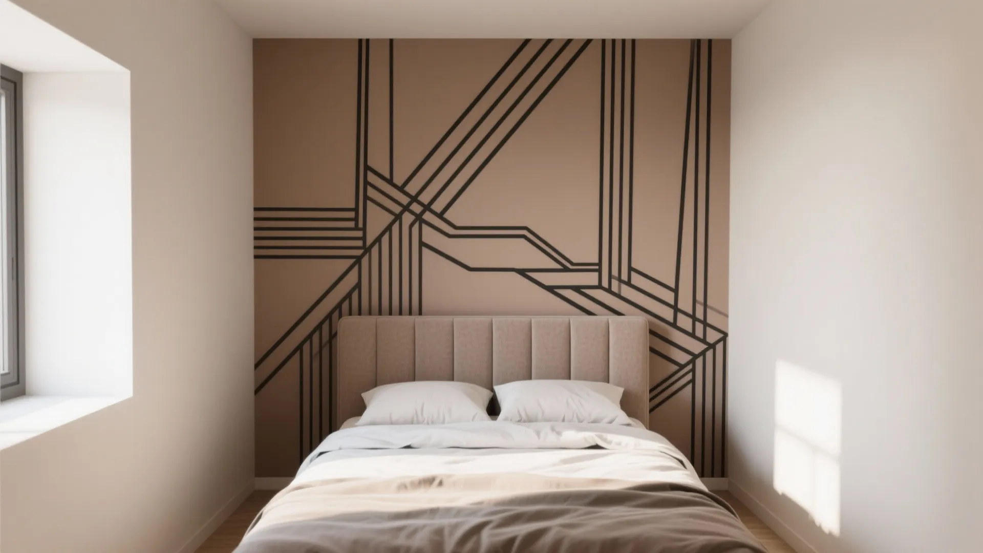 Bold Geometric Accent Wall