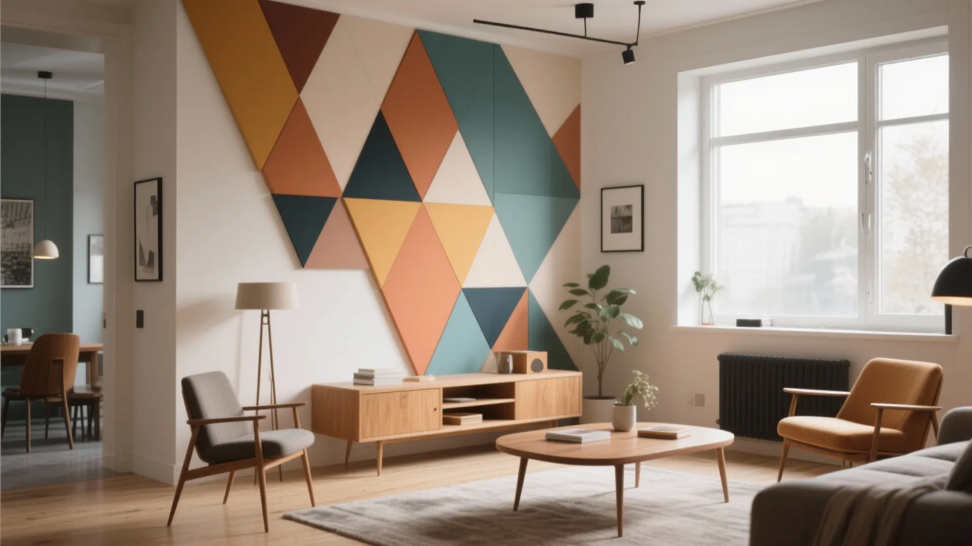 2. Geometric Accent Panels